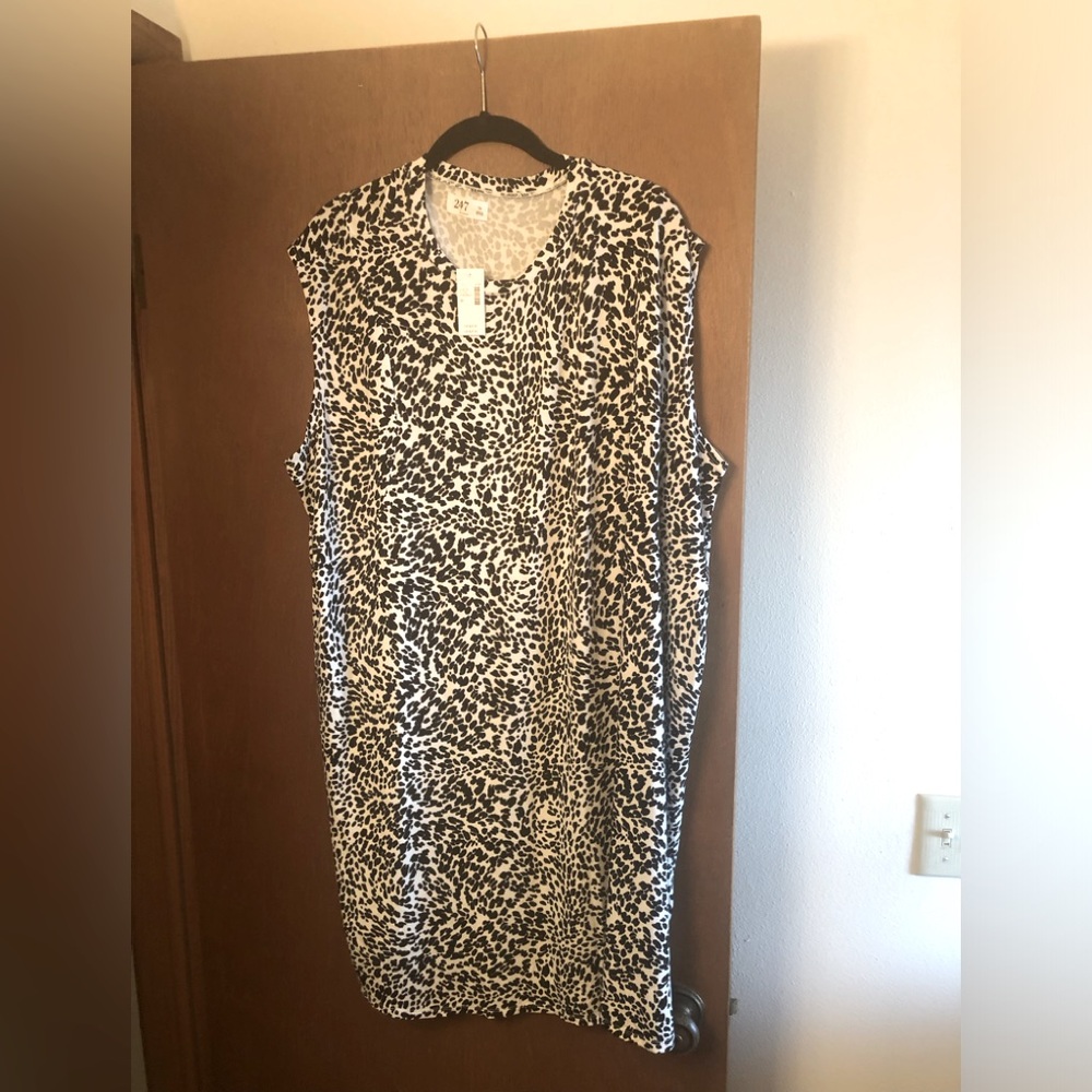 NWT 3X Plus Size 24/7 Sleeveless Tee Dress